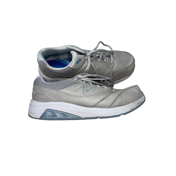 New Balance Women's 928 V3 Lace-up Walking Shoe Wide Width Size 9.5 Tan/Gray - Picture 3 of 11